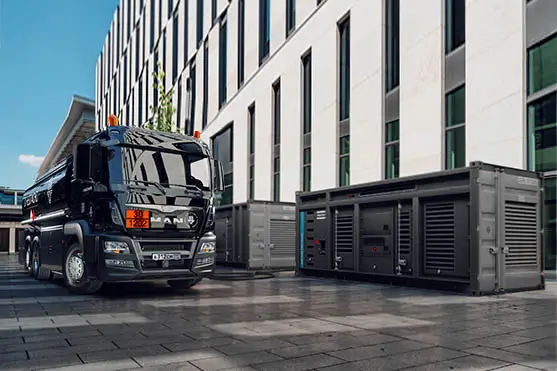 Заправка генератора дизельным топливом